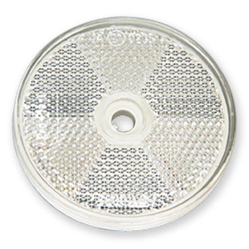 Round white front reflector