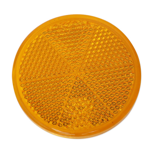 Round-amber-side-reflector