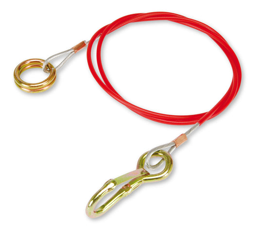 Knott Red Safety Cable. Spring Ring Type
