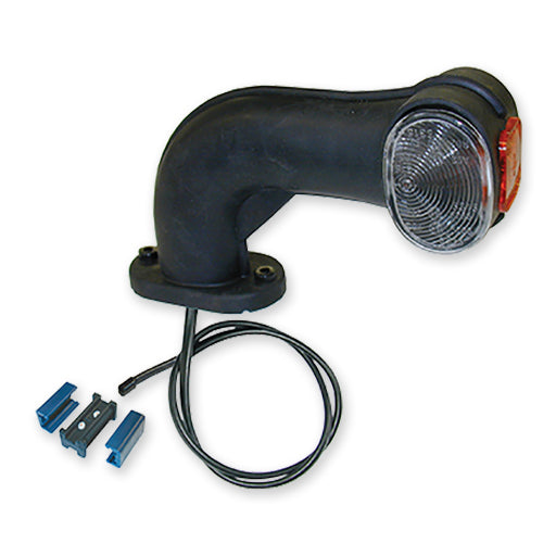 Outline Marker Lamp. Surface mounting stalk lamp R/H with clear, red & amber segments