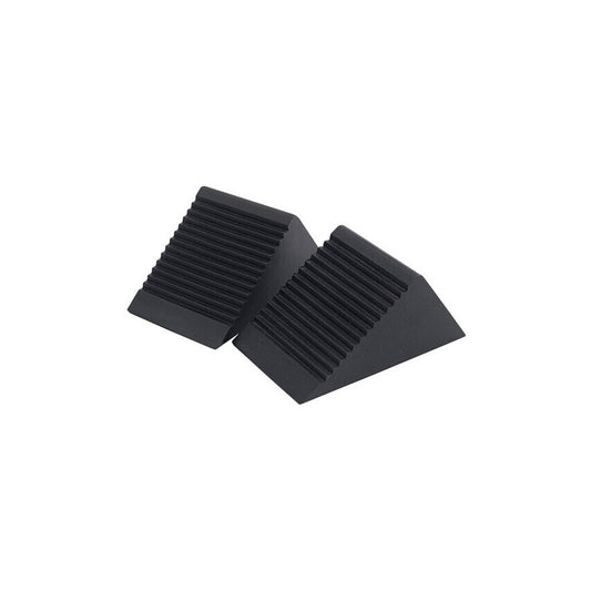 Wheel chocks – pair of basic black plastic wheel chocks